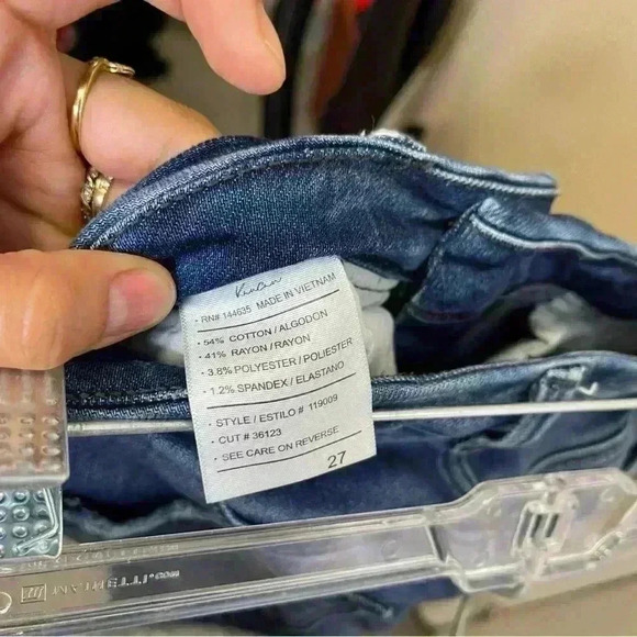 KanCan™ High Rise Medium Destructed Skinny Jean Sz 27 - Picture 13 of 13